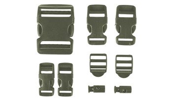 101 Inc. - Buckle Set - OD Green - 9 pcs