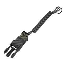 Cetacea Tactical - Lanyard for Weapon QR with Male Buckle - Black - TA-QRMC-BLK