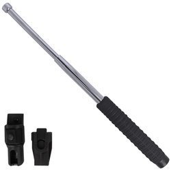 ESP - Hardened expandable baton with holder - 16" - Extra Grip handle - Chrome - EXB-16H CHR BH-54