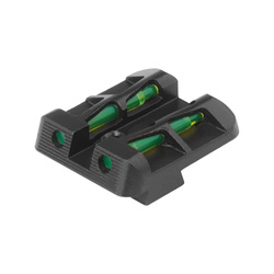 HIVIZ - Fiber-Optic Rear Sight for Glock - Three Rod Colors - GLLW15/-RDGRBK