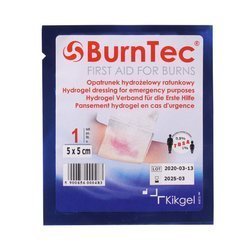 KIKGEL - Sterile, Cooling Gel-Soaked Burn Dressing BurnTec - 5 x 5 cm - NN-MKI-K05A-001