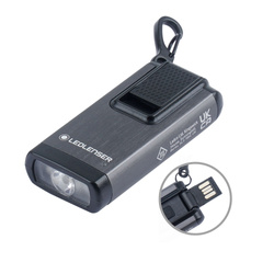 Ledlenser - Rechargeable LED Flashlight / Pendant K6R - 400 lm - With Red Light Mode - Gray - 502577