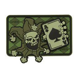 M-Tac - Morale Patch - Joker Skull 3D PVC - Olive - 51120001.