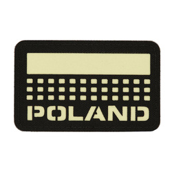 M-Tac - Patch with Poland Flag and Inscription - Fluorescent - Pixels/Rectangle - Black - 51006202