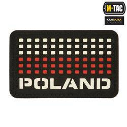 M-Tac - Patch with Poland Flag and Inscription - Laser Cut - Pixels - Black/White/Red - 51006102