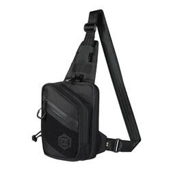 M-Tac - Sling Pistol Bag Elite Hex with Velcro - Black - 51403002