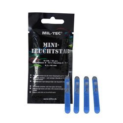 Mil-Tec - Lightstick - Mini - 4.5 x 40 mm - 10 pcs - Blue - 14931503