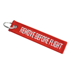 Mil-Tec - Remove Before Flight key ring - Red - 15901009