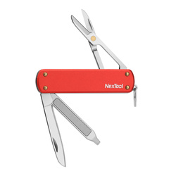 NexTool - Mini Pocket Knife - 4 Tools - Red - NE0142-RED