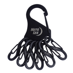 Nite Ize - S-Biner KeyRack Steel - Black - KRS-03-01