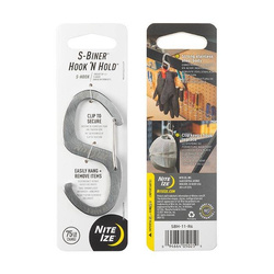 Nite Ize - S-Biner® Hook 'N Hold™ - Stainless Steel - SBH-11-R6