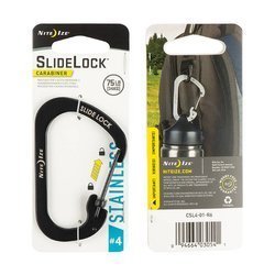 Nite Ize - SlideLock Carabiner #4 - Black - CSL4-01-R6