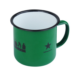 SpecShop.pl - Enamel Mug Vintage - 380 ml - Green