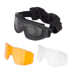 Swiss Eye - Ballistic Goggles F-Tac with Visor Set - Black - 18826