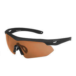 Swiss Eye - Shooting Glasses Nighthawk Pro - Laser Lens 532/694/1064 - Black - Brown Visor - 40472