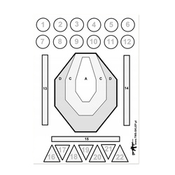 Tactical Weapon System - Shooting target TWS Drill IPSC