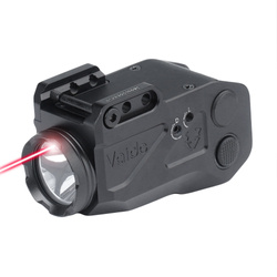 Vaide - Tactical LED Flashlight Weapon Mounted with Laser Compact Scrapper Combo - 500 lumens - Black - VAPLL-R01