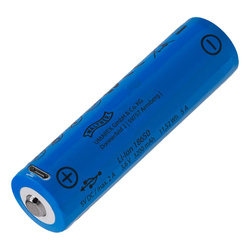 Walther - ICR 18650 Rechargeable Battery - 3.7 V - USB - 3200 mAh - 3.7133