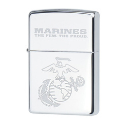 Zippo -  Marines Petrol Lighter - High Polish Chrome - Z28478