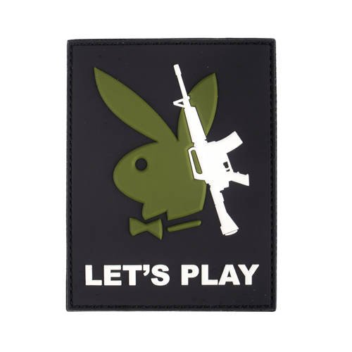 101 Inc. - 3D Patch - Playboy Gun / Let's Play - 444130-7208 -  3D PVC Morale Patches