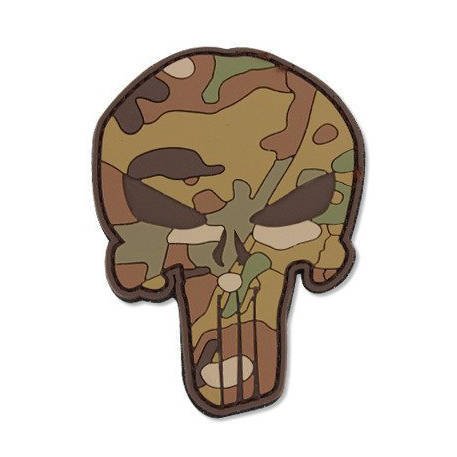 101 Inc. - 3D Patch - Punisher - Multicamo - 444130-5292 -  3D PVC Morale Patches