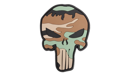 101 Inc. - 3D Patch - Punisher - Woodland - 444130-5289 -  3D PVC Morale Patches