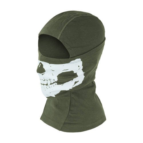 101 Inc. - Cotton Balaclava with Skull Print - Green - 214278  - Balaclavas