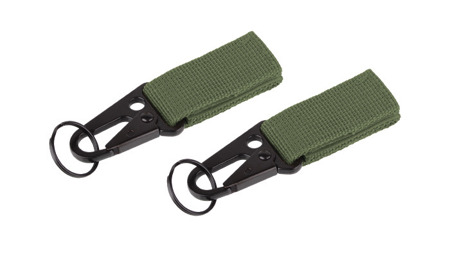 101 Inc. - MOLLE snap hook with keyring - 2 pcs - OD Green - JF003 - Other