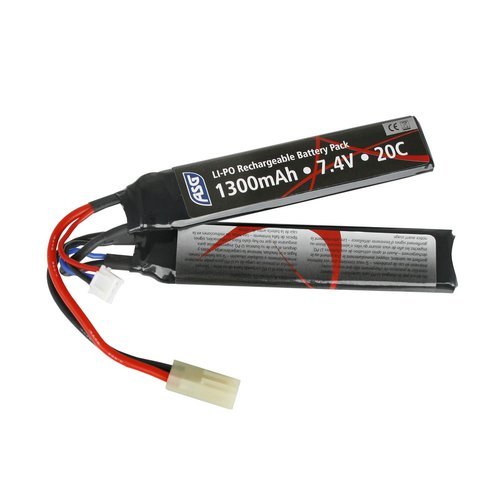 ASG - AEG Battery - LiPo - 7,4V - 1300 mAh - 25C - [1+1] - 17206 - LiPo 7.4 V Batteries