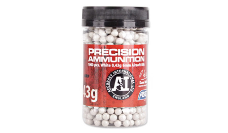 ASG - Airsoft BB Pellets Precision Ammunition Heavy - 0.43 g - 1000 rds - Bottle - 18724 - 0.30 g & Heavier BBs