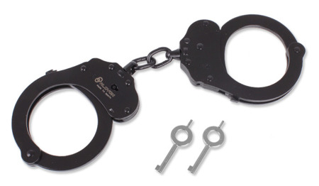 Alcyon - Steel handcuffs - Double lock - Black - 5050-B - Handcuffs