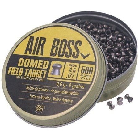 Apolo - Air Boss Domed Field Target Airgun Pellets - .177 / 4.5 mm - 500 psc - E30202 - Diabolo