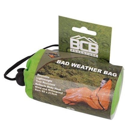 BCB - Emergency Bad Weather Bag - Orange - CL182 - Survival & Bushcraft