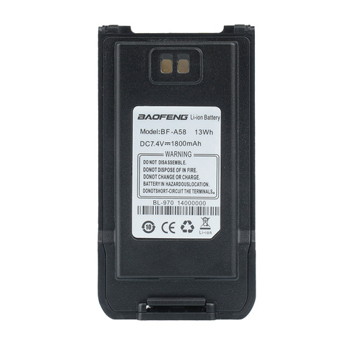 BaoFeng - Battery for the BF-A58 Radio - 7.4V - 1800 mAh - Communication