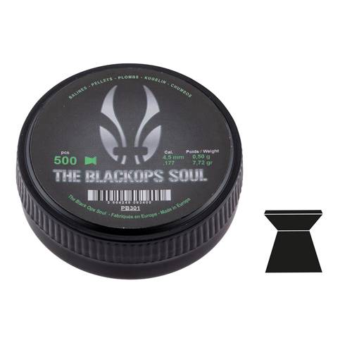 Black Ops - Soul Match Airgun Pellets - 4,5 mm - 500 pcs. - PB301 - Diabolo