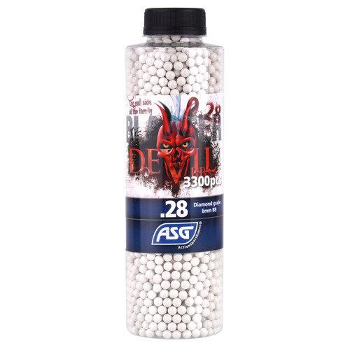 Blaster Devil - Airsoft BB - 0.28g - 3300 pcs - White - 19412 - 0.28 g BBs