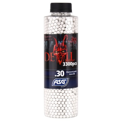 Blaster Devil - Airsoft BB - 0.30g - 3300 pcs - White - 19413 - 0.30 g & Heavier BBs