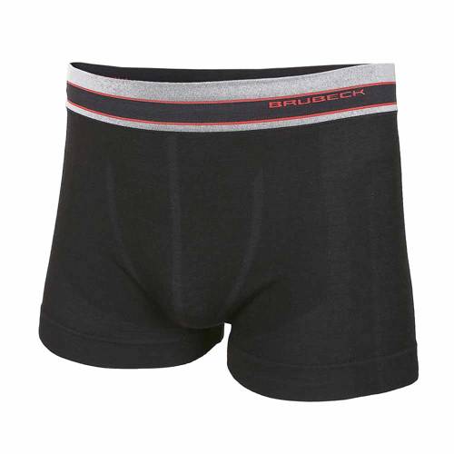 Brubeck - Active Wool Merino Boxer Shorts - Black - BX10870 - Thermoactive Underwear