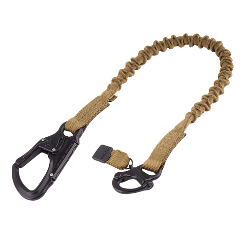 Cetacea Tactical - 39.5'' Operator Retention Lanyard with Shackle - Coyote Brown - TA-ORL2SS-COY - Tactical Lanyards