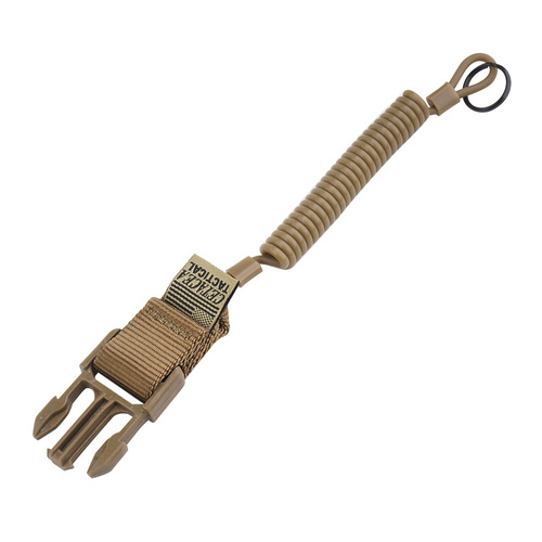 Cetacea Tactical - Lanyard for Weapon QR with Male Buckle - Coyote Brown - TA-QRMC-COY - Tactical Lanyards