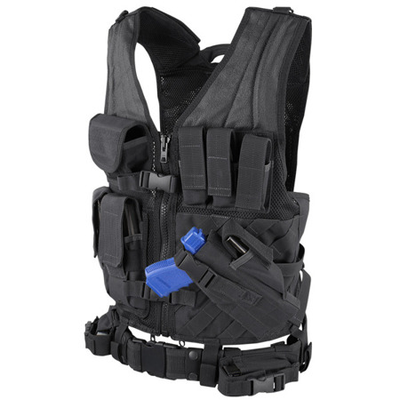 Condor - Crossdraw Vest - Black - CV-002 - Police Vests