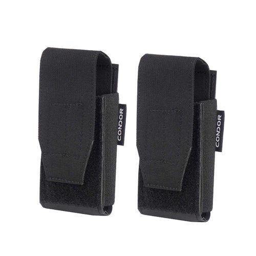 Condor - QD M4 Mag Pouch - Black - 2 pcs - 221114-002 - Side Pockets & Organizers