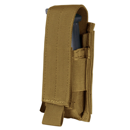 Condor - Single Pistol Mag Pouch - Coyote Brown - MA32-498 - Magazine & Ammo Pouches