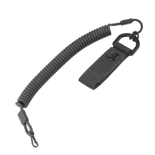 EDCX - Elastic Lanyard with Belt Loop - Black - 1156 - Tactical Lanyards