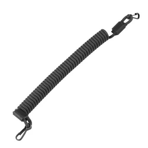 EDCX - Elastic Lanyard with Carbiners - Black - 3082 - Tactical Lanyards