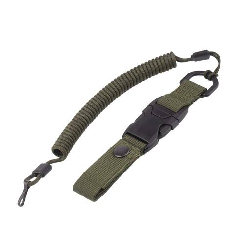 EDCX - Elastic Lanyard with Quick Release Belt Loop - Army Green - 2031 - Tactical Lanyards