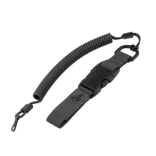 EDCX - Elastic Lanyard with Quick Release Belt Loop - Black - 2210 - Tactical Lanyards