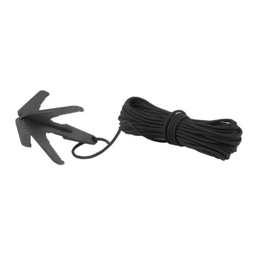 EDCX - Grappling Hook with Paracord 15 m  - Black - 3308 - Survival & Bushcraft