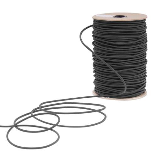 EDCX - Shock Cord - 3,6 mm - Black - 1 meter  - Paracord