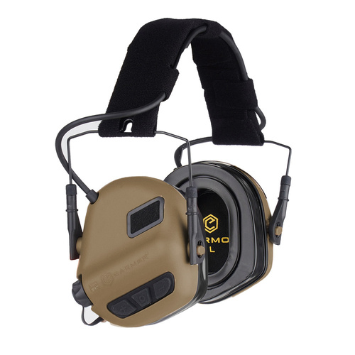 Earmor - Hearing Protection Earmuff M31 PLUS - Coyote Brown - M31-CB (PLUS) - Active Headphones